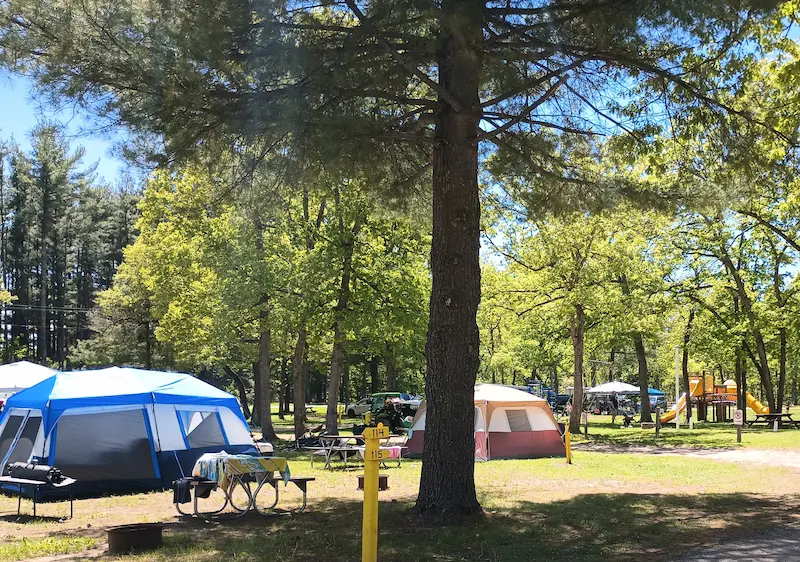 Devil's Lake State Park near Wisconsin Dells camping