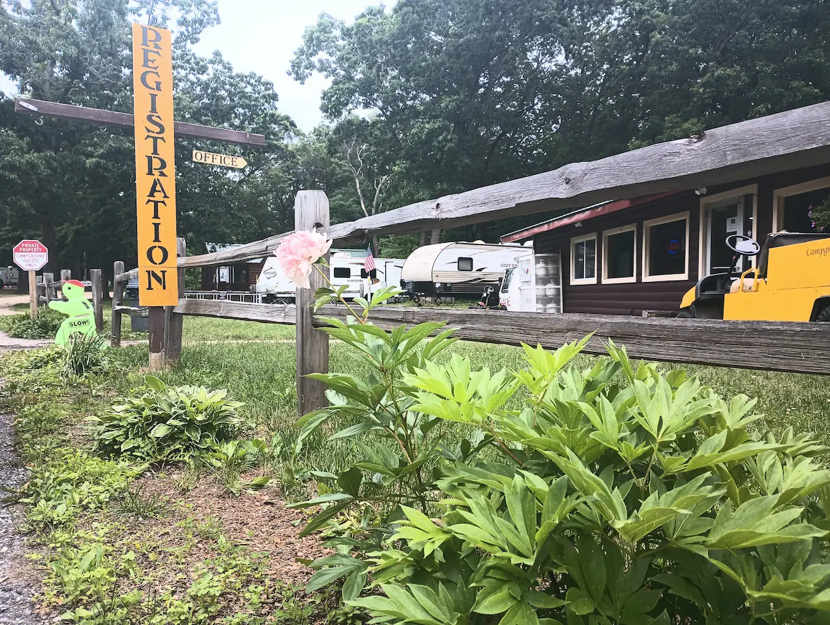 Nature's Touch Campground entrance Wisconsin Dells