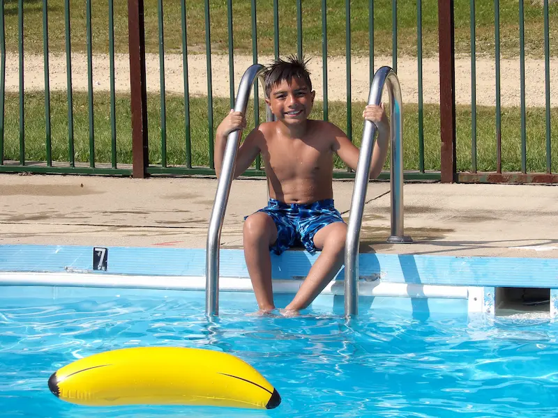 Swimming pool at Nature's Touch Campground Wisconsin Dells